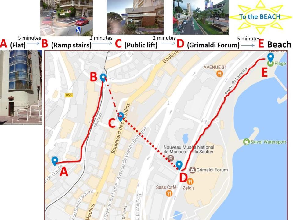 博索莱伊Monaco Terrace公寓 外观 照片