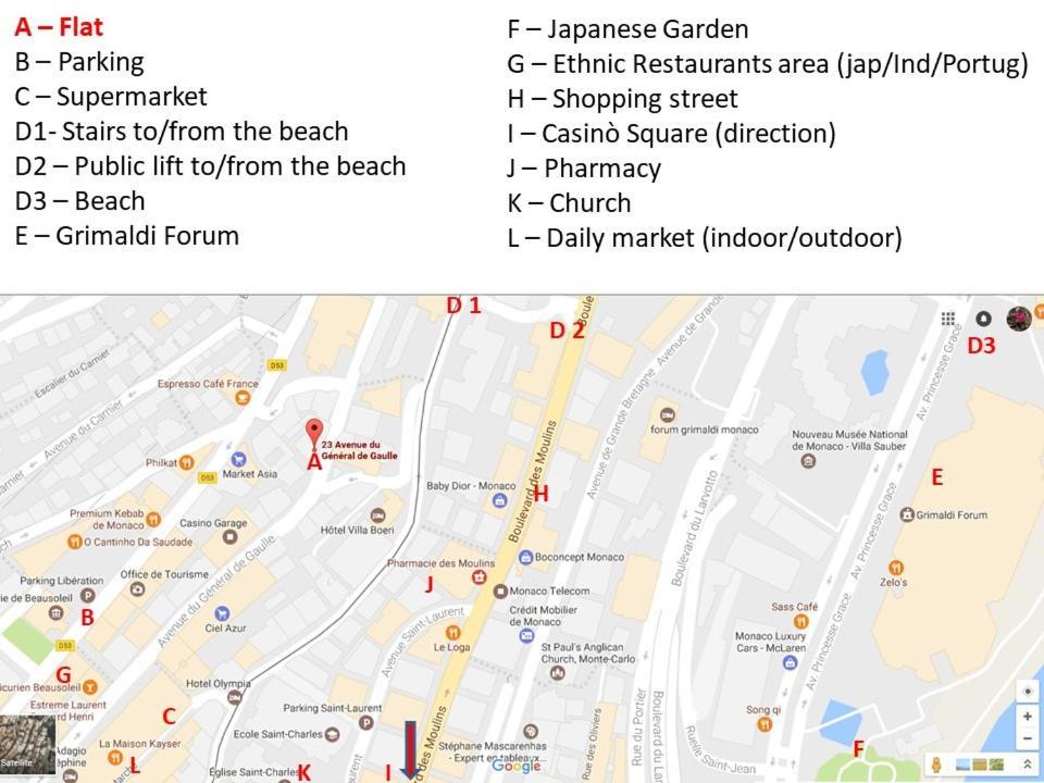 博索莱伊Monaco Terrace公寓 外观 照片